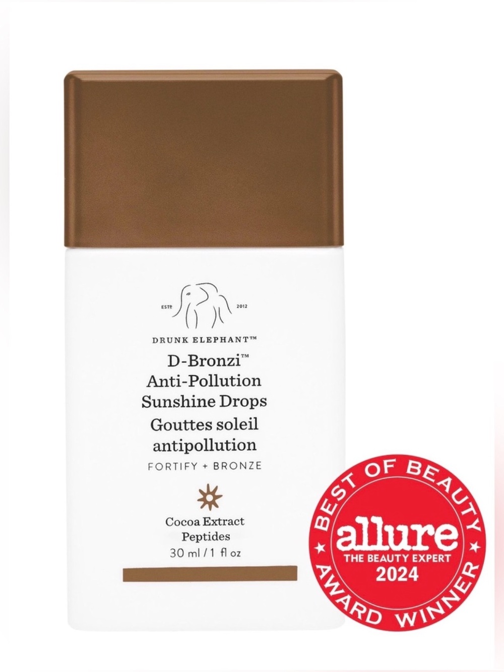 Drunk Elephant D-Bronzi Bronzing Drops with Peptides - NEW IN BOX